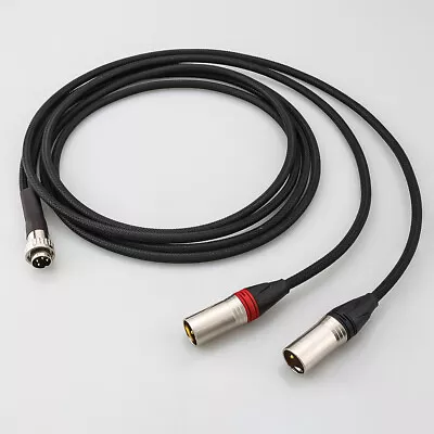 1m OFC 4 Pin DIN To 2 X XLR' LEFT/RIGHT Channels Cable For Naim • £36