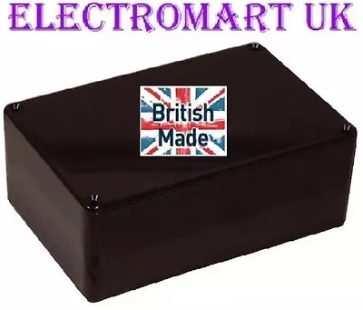 Abs Black Plastic Electronics Project Box Enclosure 150 X 100 X 60mm • £9.98