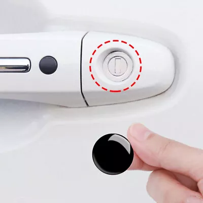 4x Universal Car Door Lock Keyhole Black Sticker Cover Protector Car Accessories • $3.03