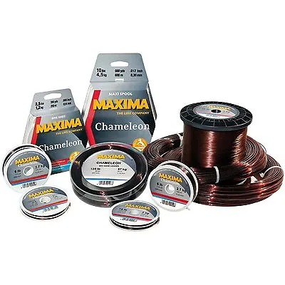 Maxima Chameleon Bulk Fishing Line 600 Metre Spools Brown Fishing Line • $65.05