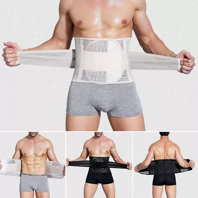 Shapewear Vest Shirts Shaper Waist Girdle Gym Belt Sweat Male Corset Men • £10.09