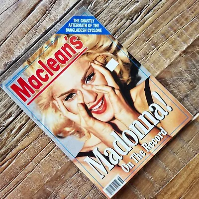 Madonna - Vintage MACLEAN'S Magazine - New Condition - May 13 1991 • $18