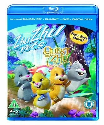 Zhu Zhu Pets: Quest For Zhu (Blu-ray 3D + Blu-ray + DVD + Digital... - DVD  Z8VG • £3.49