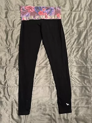 Women’s Victorias Secret VS Pink Yoga Xs Cropped Leggings • $12.99