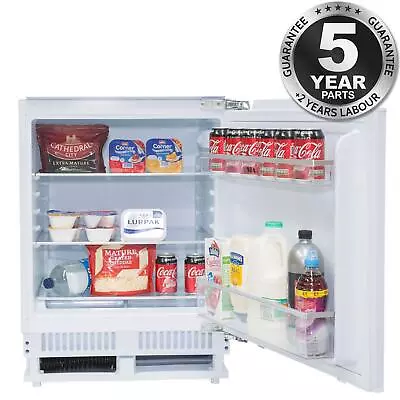 £259.99 • Buy SIA RFU101 136L Built In White Integrated Under Counter Fridge With Auto Defrost