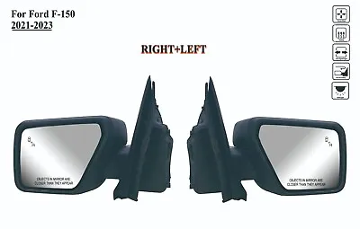 Pair Right+Left Side Mirror Power Heat With Signal Light For 21 To 24 Ford F-150 • $315.99