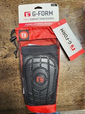 G-Form Pro-S Compact Shin Guards Black (Pair)/ Size M -  Brand New! • $14.99