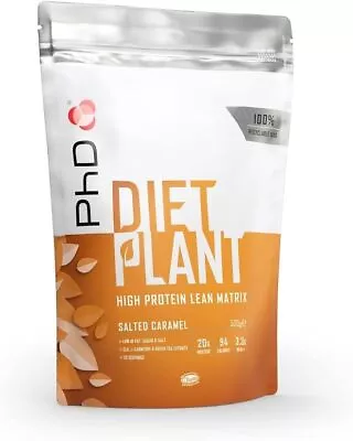 PhD Nutrition Diet Plant Vegan Protein Powder Plant Based Salted Caramel Hig • £17.43