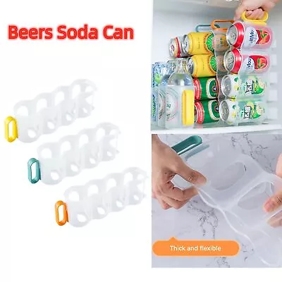 $20.74 • Buy 4 Can Beers Soda Can Storage Holder Kitchen Fridge Space Saver Rack Organizer