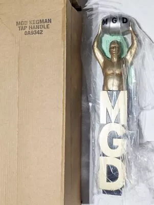 MGD Miller Genuine Draft Gold Keg Man Beer Tap Handle New! 12 1/2  - New In Box • $24.99