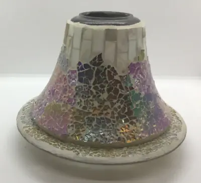 Yankee Candle Shade Topper Mosaic Goldsilver And Mother Of Pearl • £16