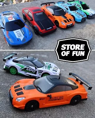 12 Models - Rechargeable Drift RC Remote Control Cars 1/24 Scale Micro Toy 2.4G • £22.49