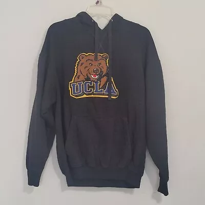 UCLA Bruins Embroidered Bear Pullover Hoodie Mens Size L Cadre Brand RN# 119105 • $19.95