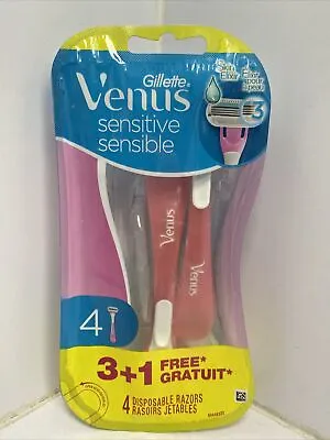 Gillette Venus Sensitive Women's 4 Disposable Razor - Pink • $9