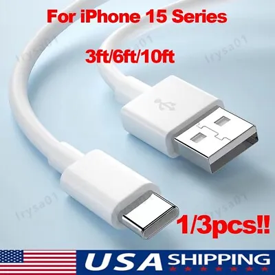 For IPhone 15 Pro Max 15 Plus USB-A Cable Fast Charger Type C Charging Data Cord • $5.29