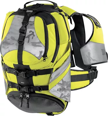 New With Tags - Icon Squad II Mil-Spec Motorcycle Riding Backpack Bright Yellow • $165