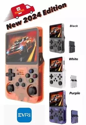 2024 Edition R36S Retro Handheld Video Game Console Linux System 3.5in IPSScreen • £46.98