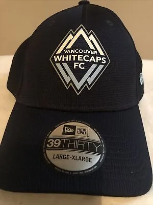 Vancouver Whitecaps New Era Team Classic 39THIRTY Flex Hat - Navy Size L/XL • $19.80