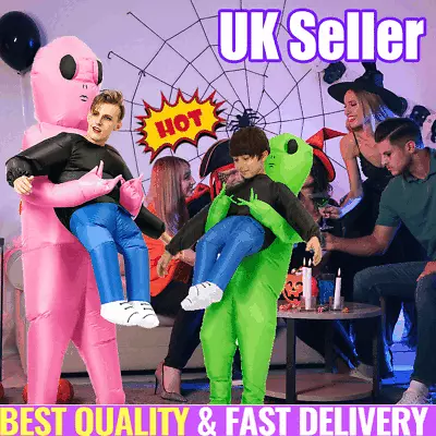 Adult Inflatable Fancy Funny Dress Costume Halloween Alien Blowup Party Fat Suit • £41.71