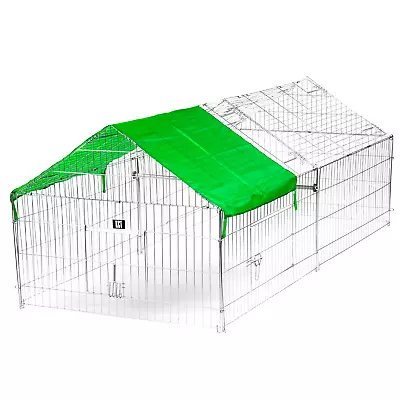 £79.95 • Buy Kct Large Apex Roof Pet Playpen Enclosure Outdoor Metal Folding Dog Run Fence