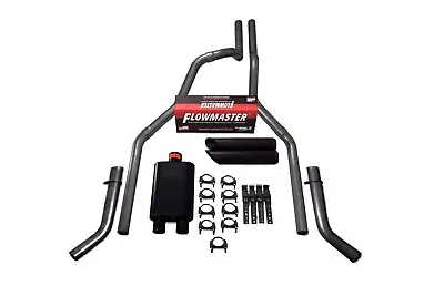 Ford F-150 04-14 2.5  Dual Exhaust Kit Flowmaster 40 Series Black Tip Corner • $346.99