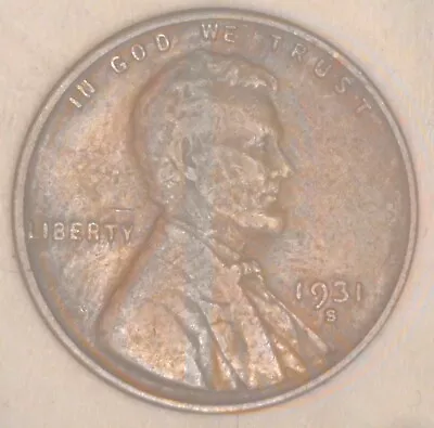 1931-S Lincoln Wheat Cent  VF-XF • $80