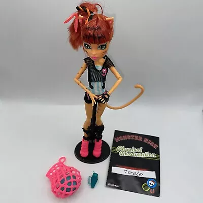 Monster High Toralei Stripe Ghoul Sports Doll Complete Outfit Bow Bag Ball Drink • $50