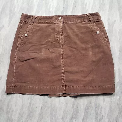 J. Crew Skirt Womens 14 Brown Corduroy Mini • $17.99