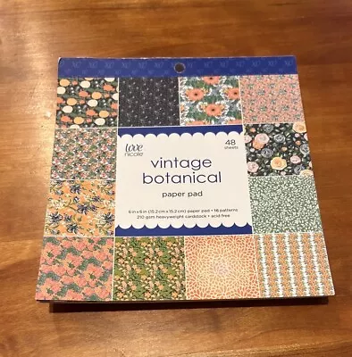 Love Nicole Vintage Botanical Paper Note Pad Card Stock Floral Botanicals • $8