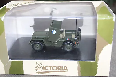 Victoria Models 1/43 Scale R017 - Jeep Willys Armoured Car General Leclerc 1945 • $24.99