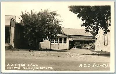 £29.11 • Buy Ephrata Pa A.z Good & Son Second Hand Furniture Antique Real Photo Postcard Rppc