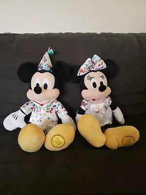 Disney Destination D D23 MOG Mickey And Minnie 90th Birthday Plush New • $400