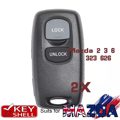 2x Replacement Remote Key Shell Case Fob 2 Button For Mazda 2 3 6 323 626  • $16.90