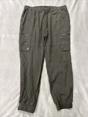 NWT Banana Republic Tencel Utility Cargo Jogger Pants Olive Green Size L • $21.56