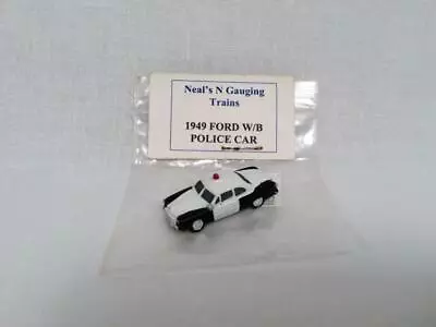 N Scale Neals Ngauging Trains 1949 Ford Police Car Painted Mini Metal Vehicle D2 • $17.99