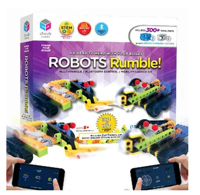 Circuit Cubes 980366201 Robots Rumble 2-player Remote Control Robotics Kit 8-12 • $57