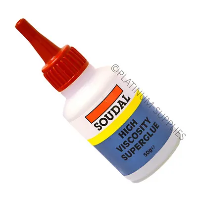 High Viscosity Super Glue 50g Cyanoacrylate Adhesive Modelling/upvc Soudal • £5.60