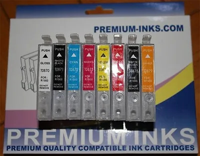 9 Refillable Empty Ink Cartridges For Epson Stylus Photo R2400 R 2400 Printer • $37.29