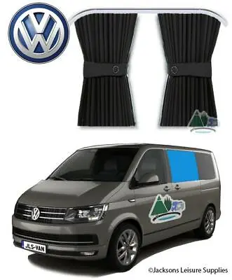 Vw T5 T6 Campervan Curtain Left Centre Side Sliding Door Thermal Privacy Window • £37.70