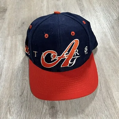 Vintage Auburn Tigers Hat Snapback College Top Of The World Blue Orange Wool Cap • $29.70