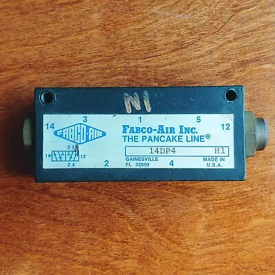 FABCO-AIR 14DP4 The Pancake Line Solenoid Valve 1/4  NPT Ports Made In USA • $22.50