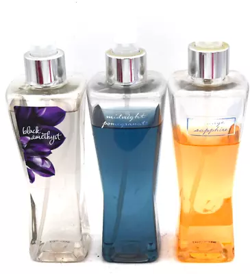 Bath Body Works Black Amethyst Midnight Pomegranate Orange Sapphire Mist Spray 3 • $59.99