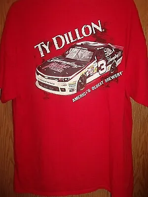 Yuengling Light Lager Red XL T Shirt Race Car TY DILLION No 3 • $11.38