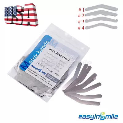 144pc Dental Universal Matrix Bands Tofflemire Stainless Steel Bands 0.015' #1#2 • $12.49