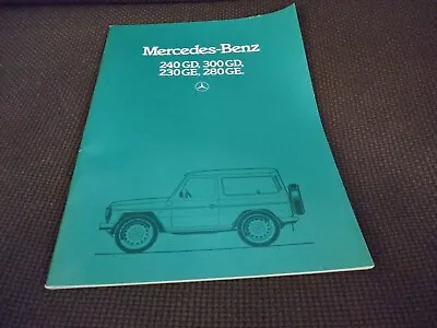 Mercedes-Benz 240 GD 300 GD 230 GE 280 GE Sales Brochure Wagen 1979 • $30