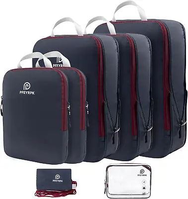 Ultralight Compression Packing Cubes For TravelExpandable Packing Organizers • $35.05