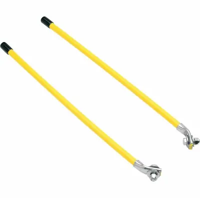 Moose Snow PLOW BLADE Markers 2 Poles 16  Yellow ATV Snowplow 4501-0835 • $22.90