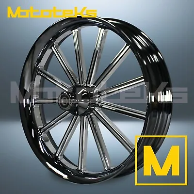 21  21x2.15 Forged Mag Wheel Black Machine For Harley Softail Front Rim • $1034.99