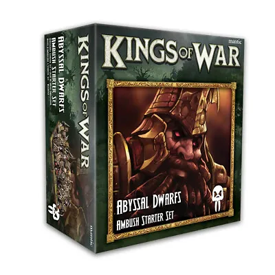 PRESALE Kings Of War Abyssal Dwarf Ambush Starter Set Mantic 28mm Fantasy THG • $37.99