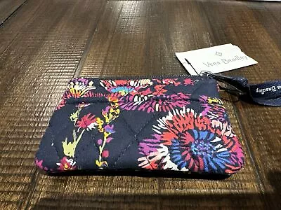 Vera Bradley Coin Purse Midnight Wildflowers Pocket  Card Wallet NWT Retired • $6